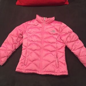 Pink NorthFace winter jacket